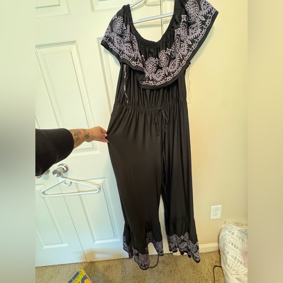 Cato Pants - Cato Black and White Jumpsuit